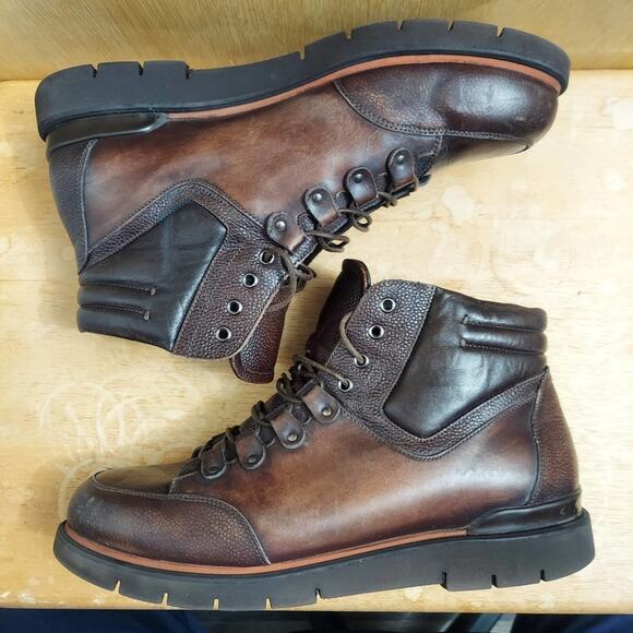 Franceschetti Italy Barneys New York Men\'s US 10 Brown Leather Ankle Boots main image 5